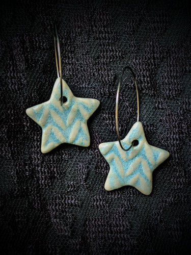 Knit Star Earrings