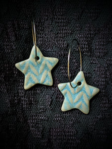 Knit Star Earrings