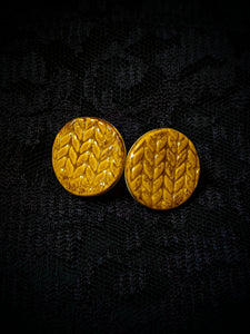 Knit Ceramic Earrings